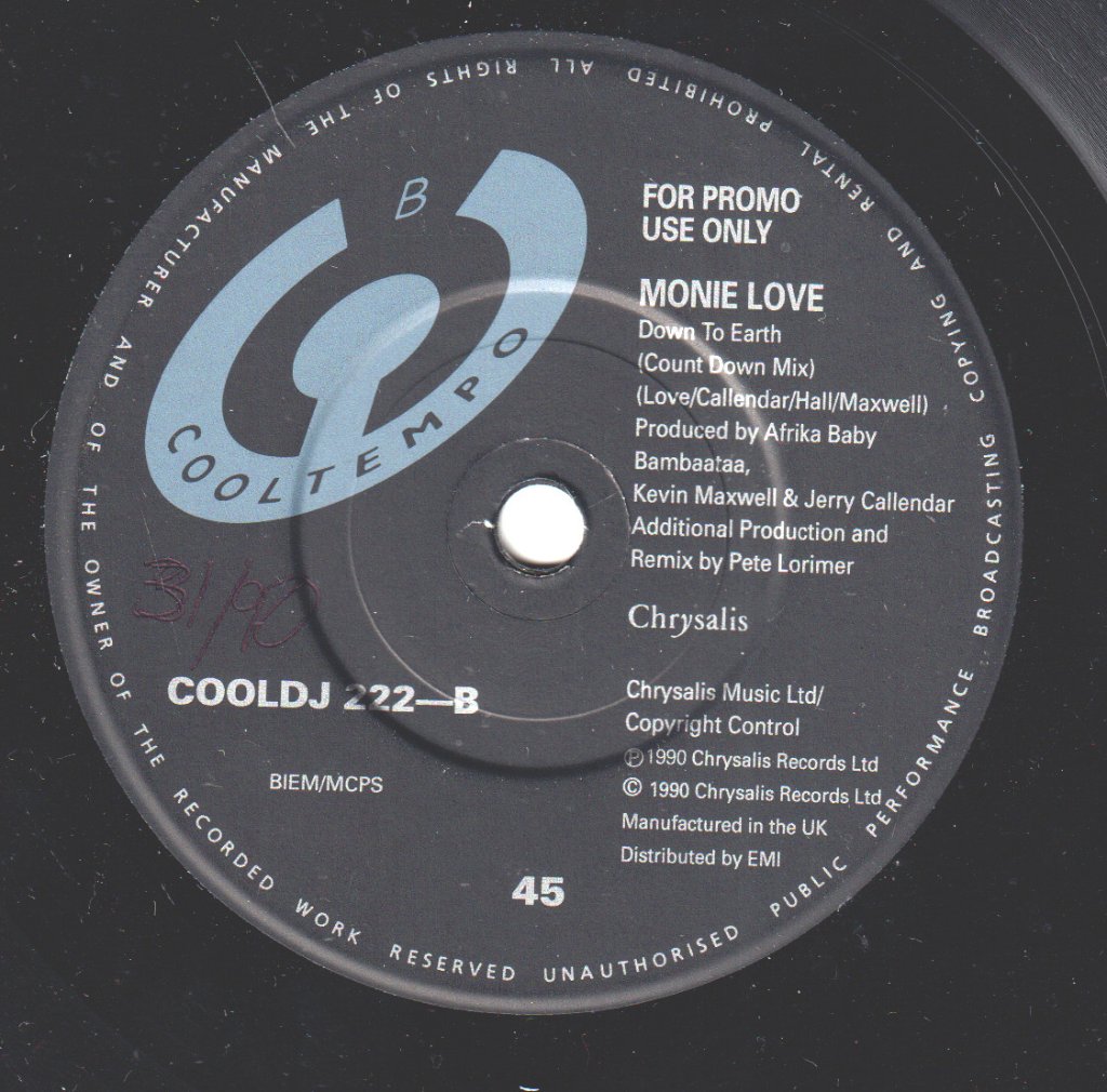 Monie Love - Down To Earth - 7 Inch