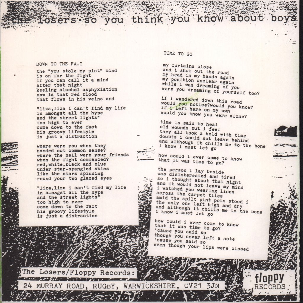 Losers - So You Think You Know About Boys - 7 Inch