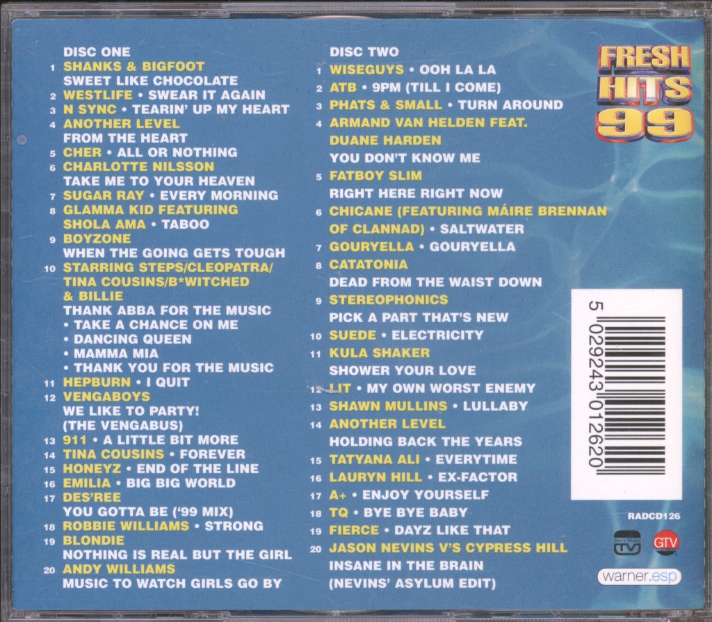 Various Artists - Fresh Hits 99 - Double Cd