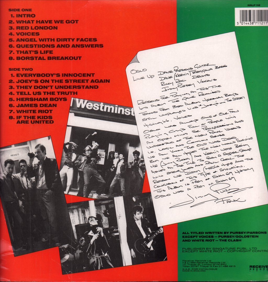Sham 69 - Best Of The Rest Of - Double Lp
