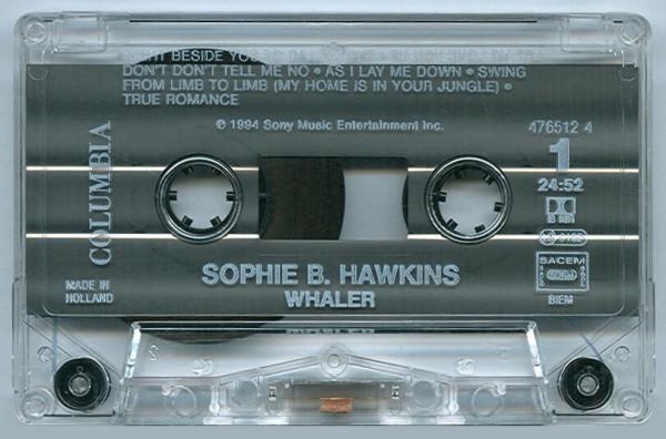 Sophie B Hawkins - Whaler - Cassette