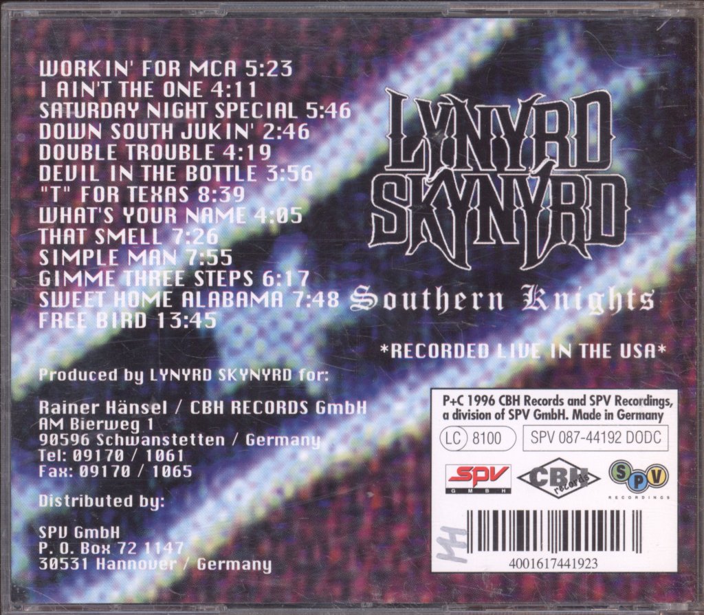 Lynyrd Skynyrd - Southern Knights - Double Cd