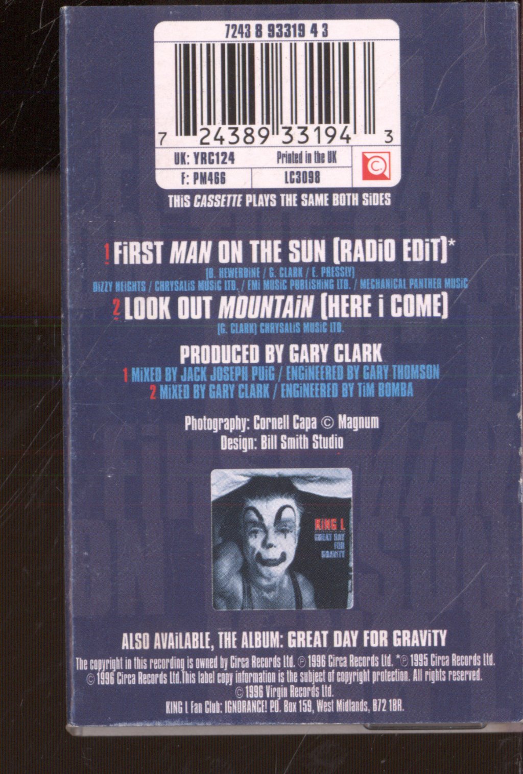 King L - First Man On The Sun - Cassette