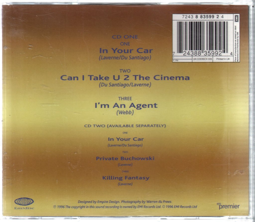 Kenickie - In Your Car - Double Cd