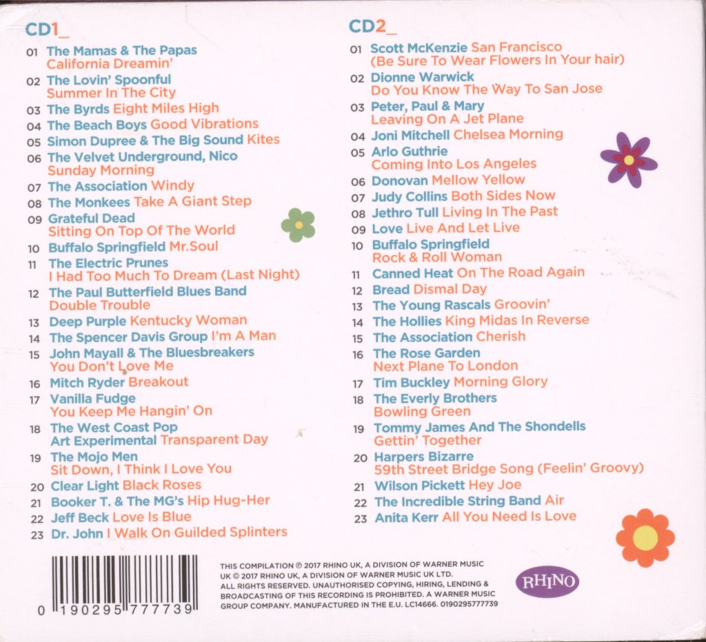 Various Artists - Summer Of Love - Double Cd