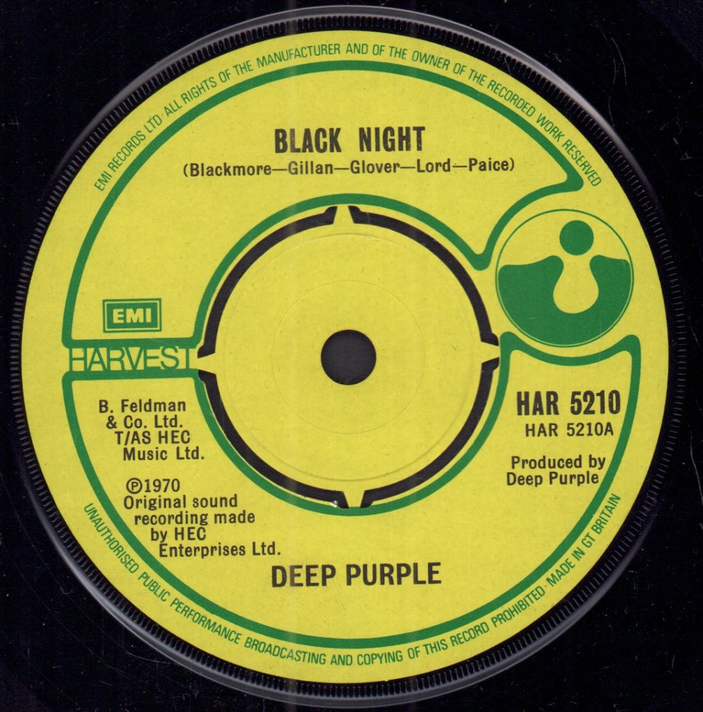Deep Purple - Black Night - 7 Inch