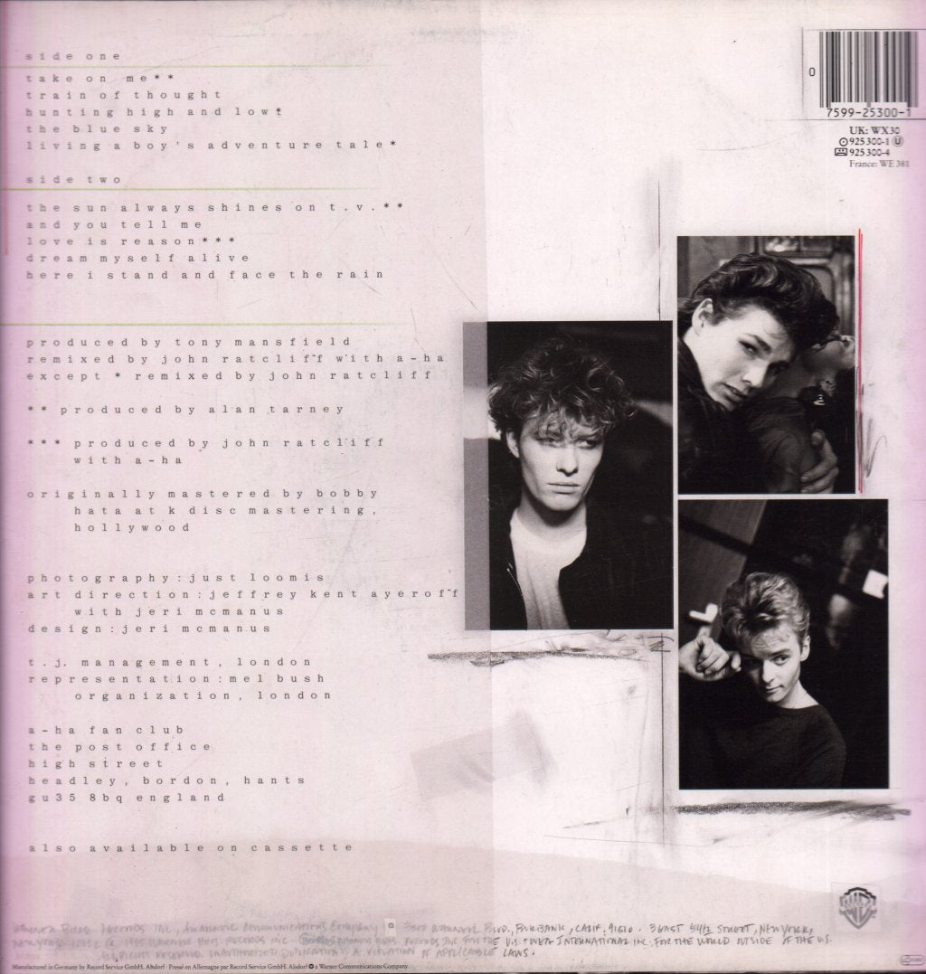 A-Ha - Hunting High And Low - Lp