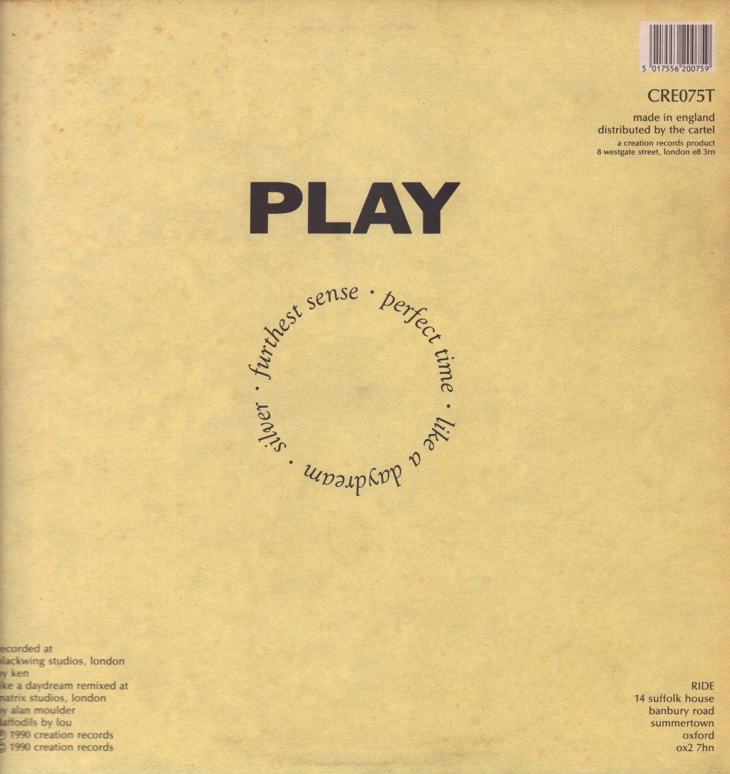 Ride - Play - 12 Inch