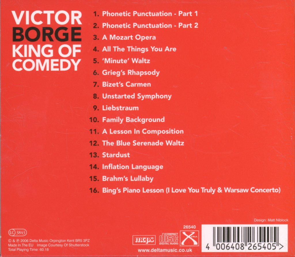 Victor Borge - King Of Comedy - Cd