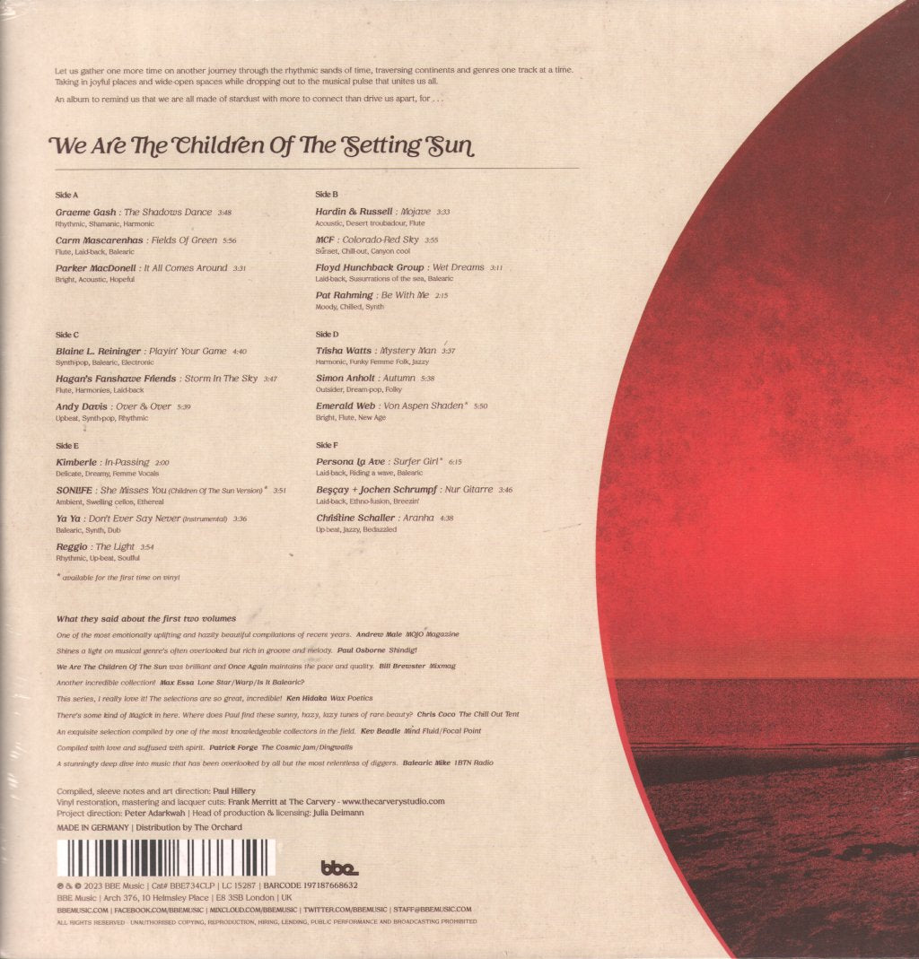 Various Artists - We Are The Children Of The Setting Sun - Triple Lp