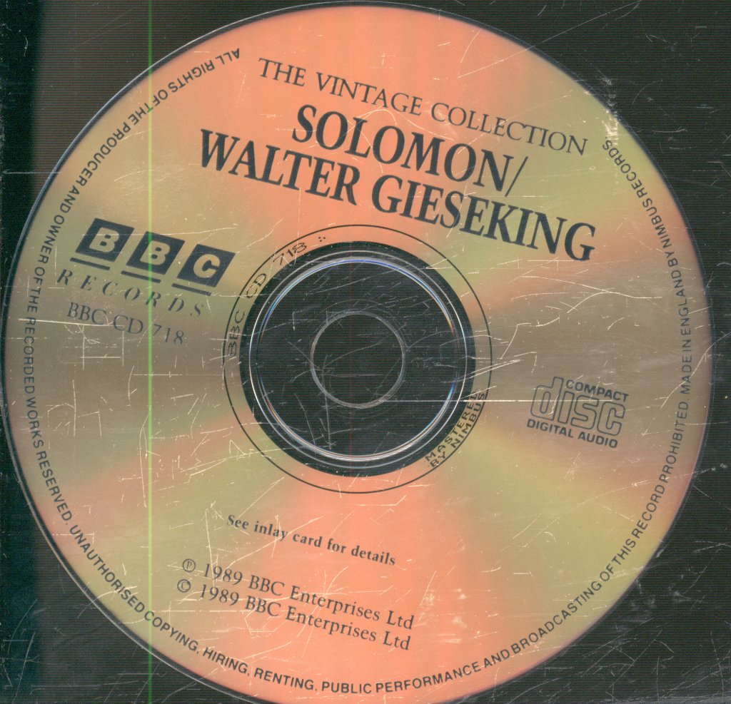 Solomon / Walter Gieseking - Vintage Collection - Cd