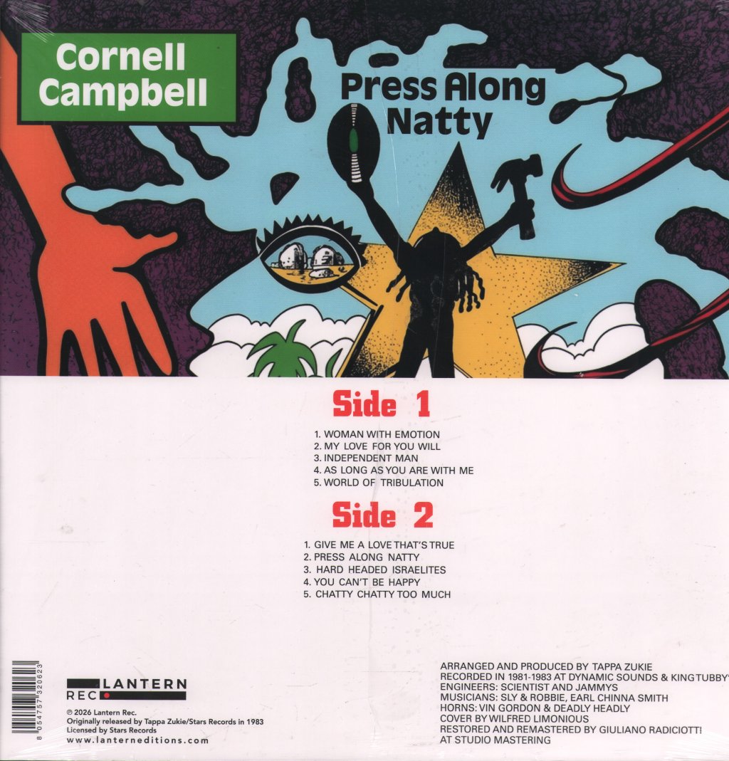 Cornell Campbell - Press Along Natty - Lp