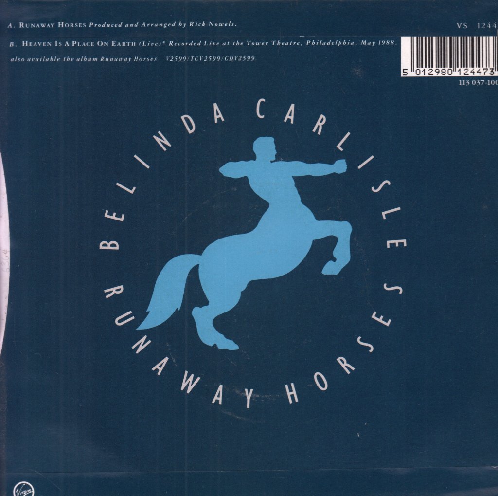 Belinda Carlisle - Runaway Horses - 7 Inch