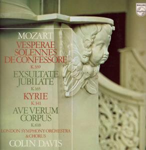 London Symphony Orchestra - Mozart Vesperae Solennes De Confessore - Lp