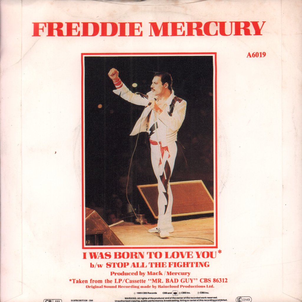 Freddie Mercury - I Was Born To Love You - 7 Inch