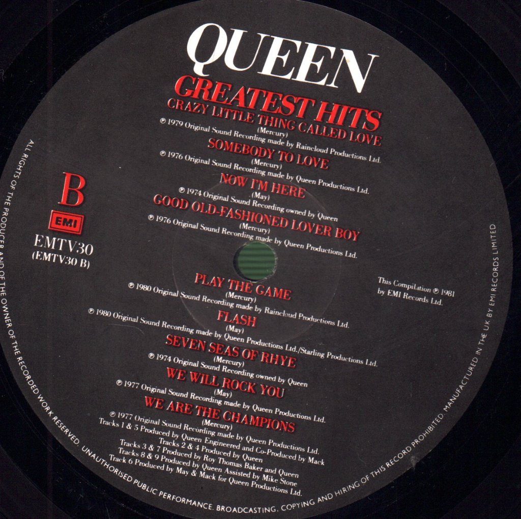 Queen - Greatest Hits - Lp