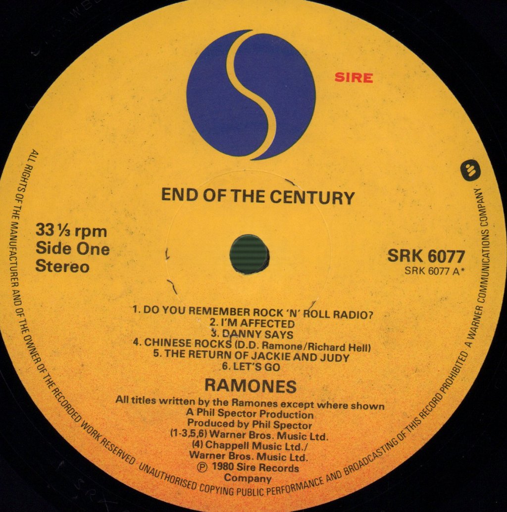 Ramones - End Of The Century - Lp