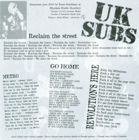 UK Subs - Revolution's Here - 7 Inch