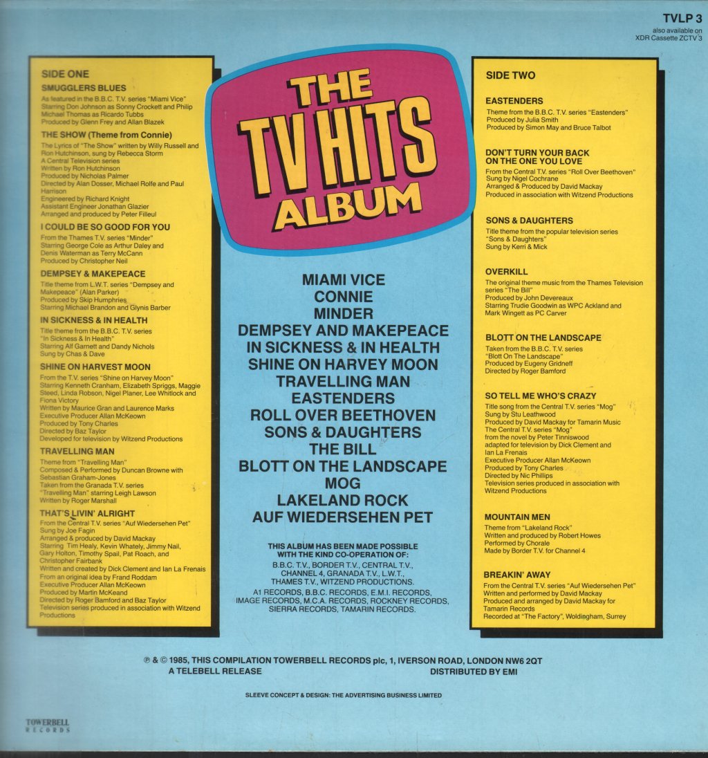 Tv Hits Album - 16 Original Tv Theme Tunes - Lp