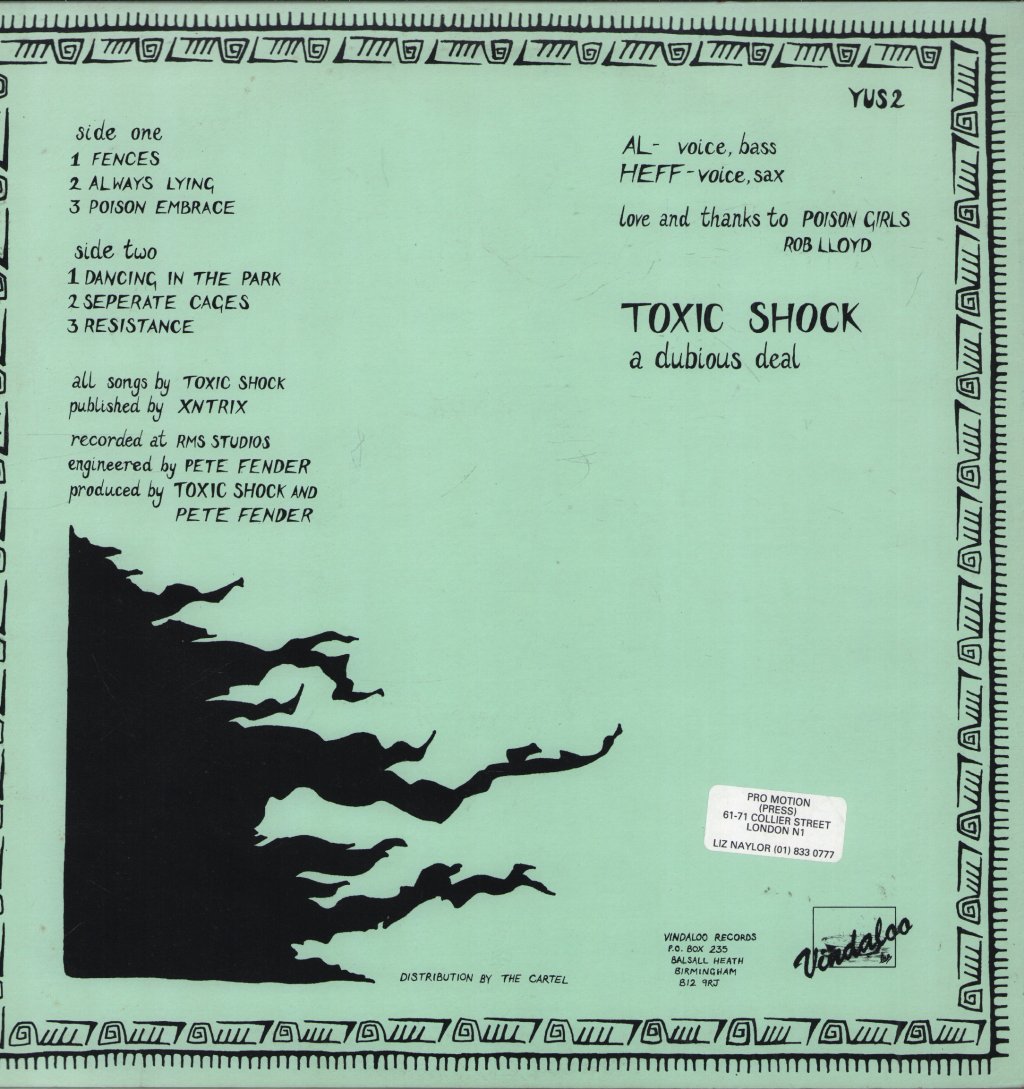 Toxic Shock - A Dubious Deal - 12 Inch