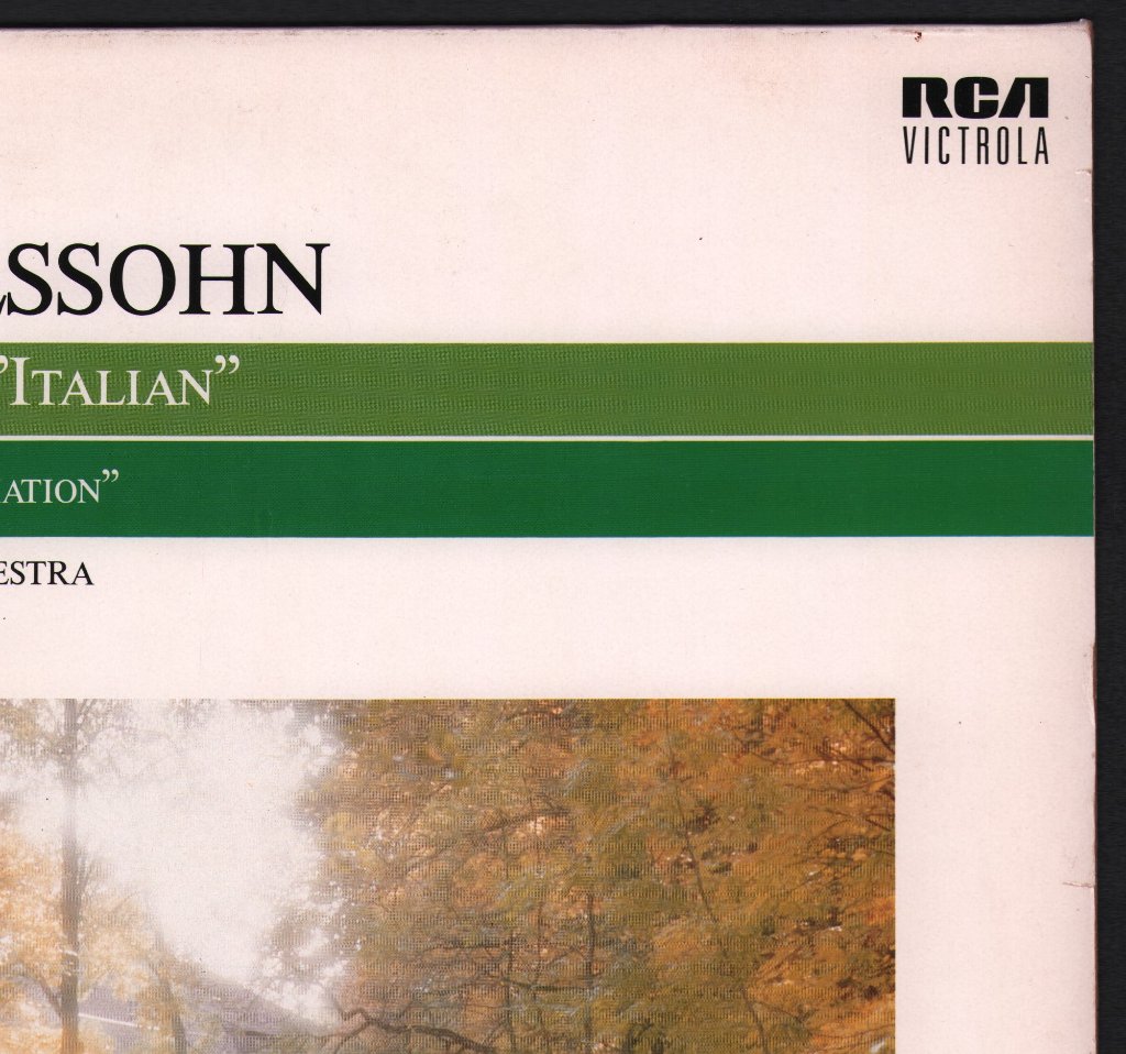 Charles Munch / Boston Symphony Orchestra - Mendelssohn - Symphony No. 4 "Italian / Symphony No. 5 "Reformation" - Lp
