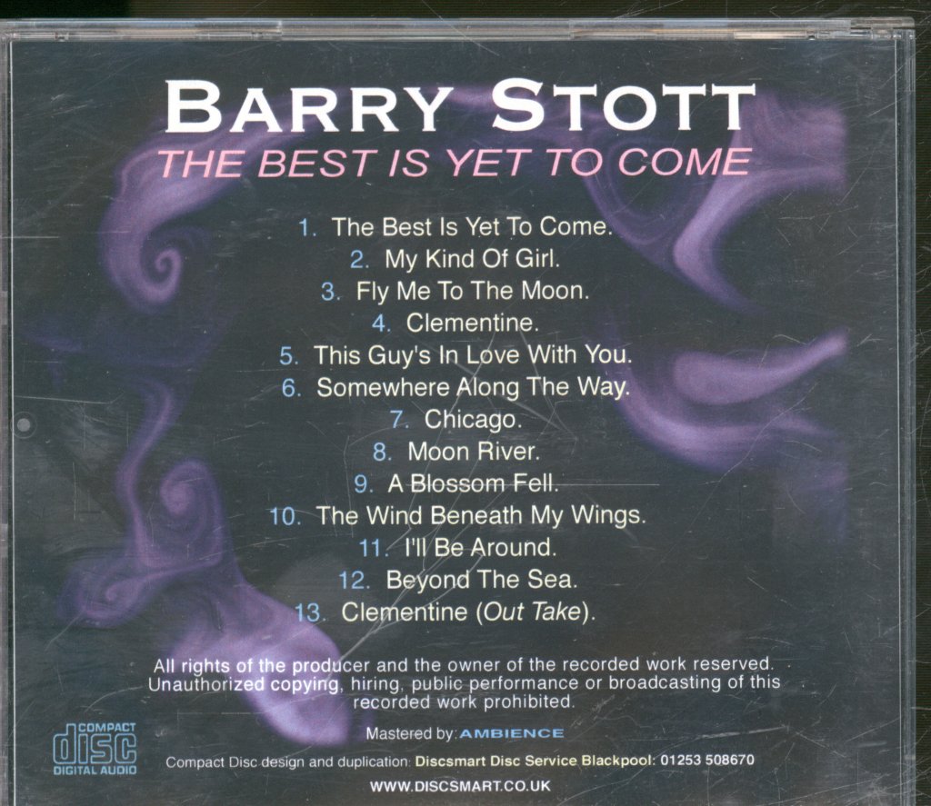 Barry Stott - Best Is Yet To Come - Cdr