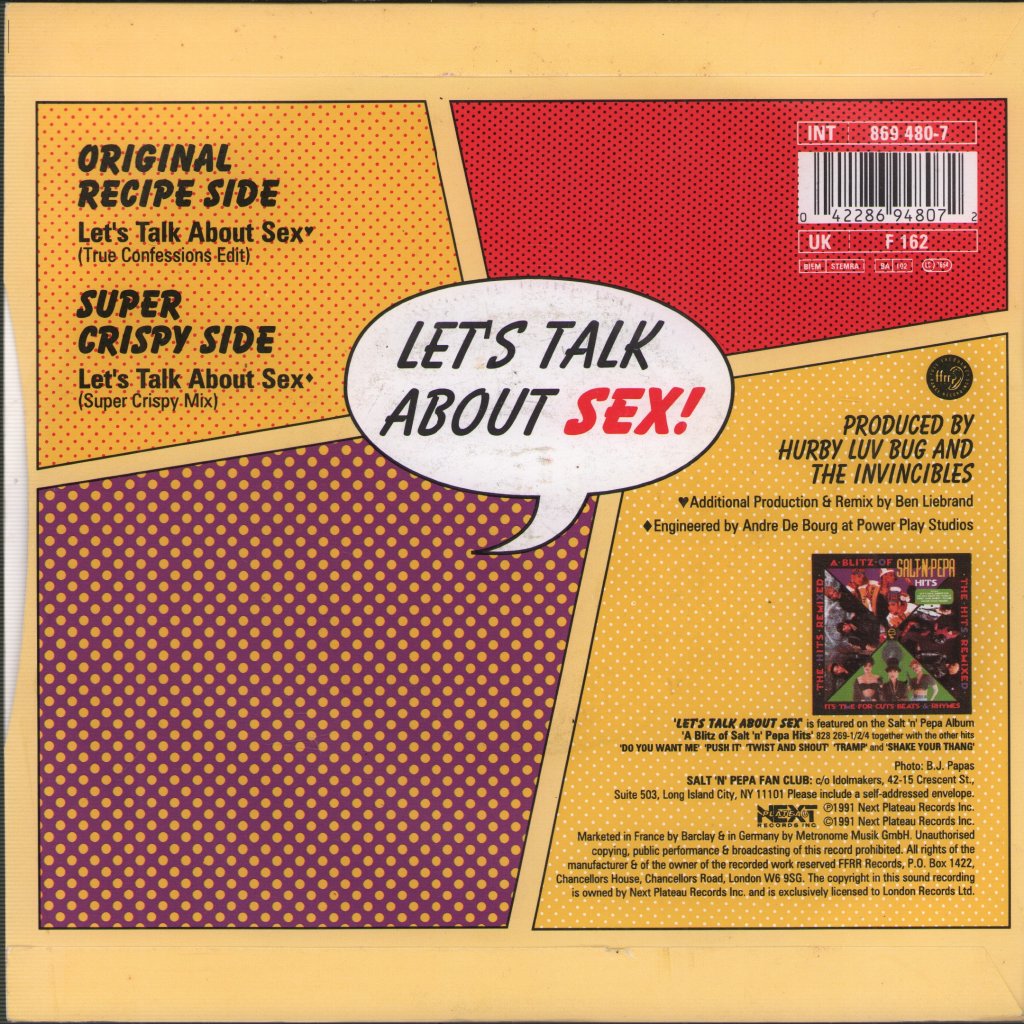 Salt N Pepa - Let's Talk About Sex - 7 Inch