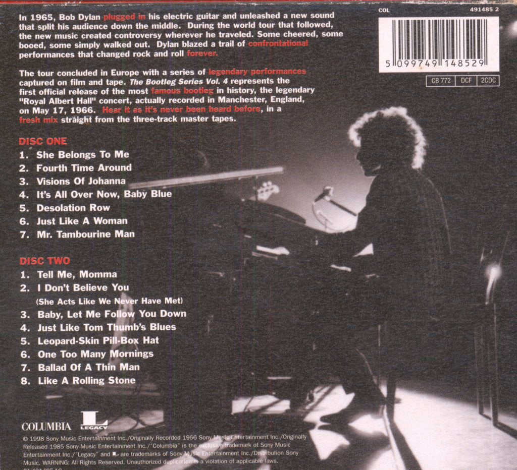 Bob Dylan - Live 1966 (The "Royal Albert Hall" Concert) - Double Cd