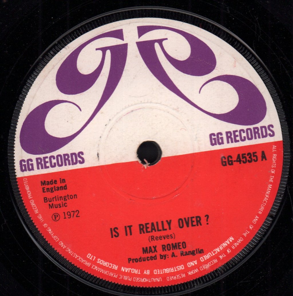Max Romeo / Maytones - Is It Really Over? / born to be loved - 7 Inch