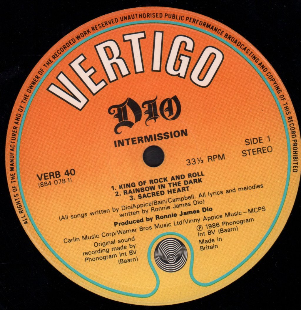 Dio - Intermission - Lp
