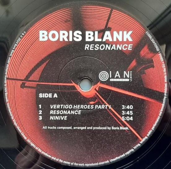 Boris Blank - Resonance - Double Lp