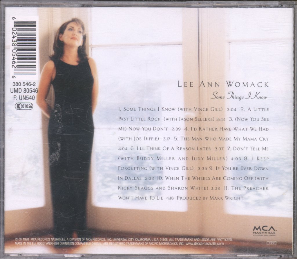 Lee Ann Womack - Some Things I Know - Cd