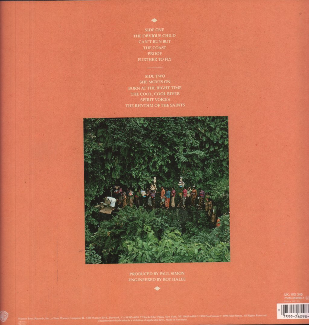 Paul Simon - Rhythm Of The Saints - Lp