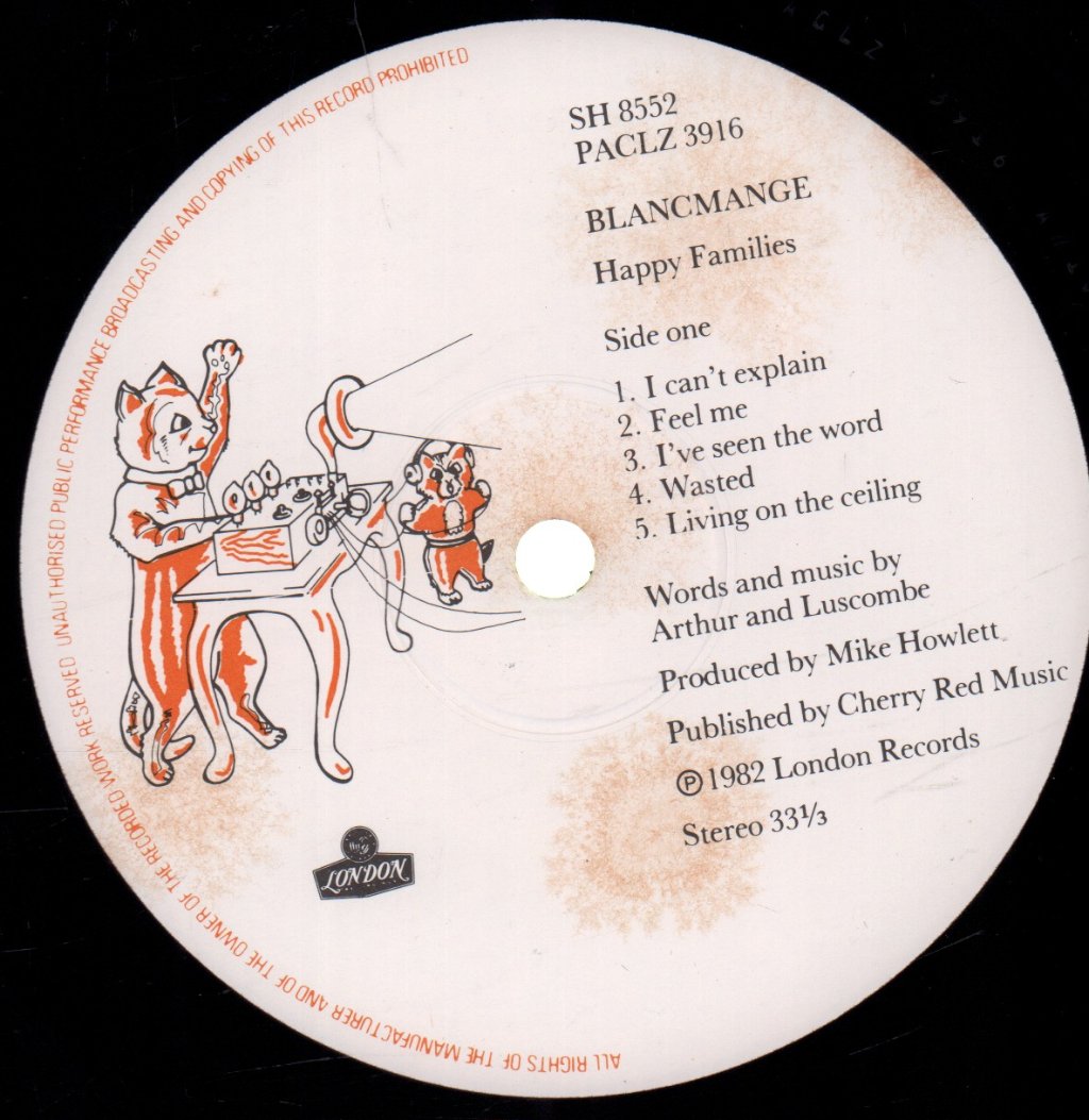 Blancmange - Happy Families - Lp