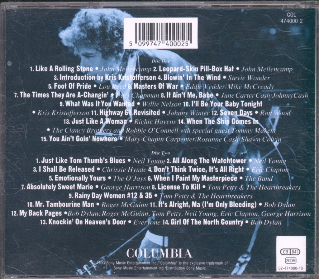 Bob Dylan - 30th Anniversary Concert Celebration - Double Cd