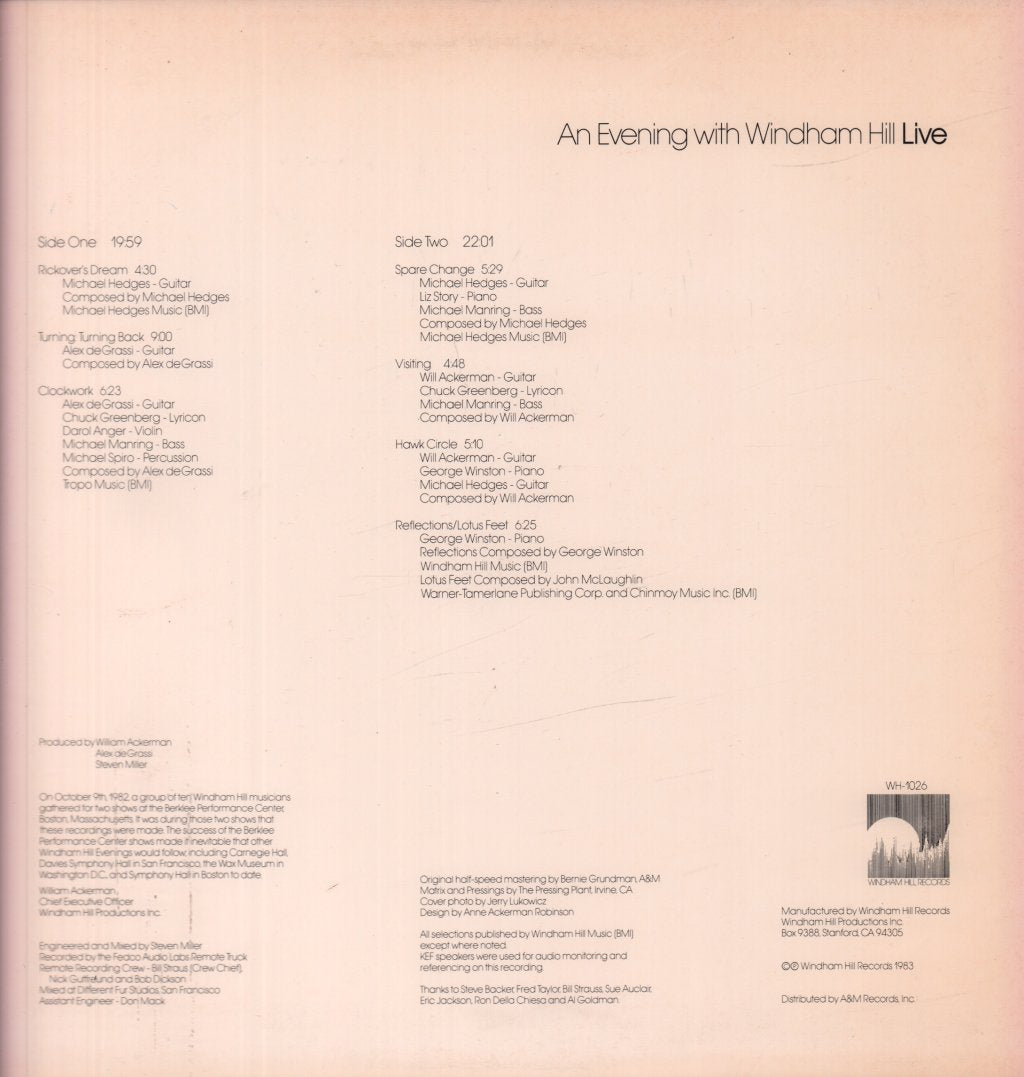 Various Artists - An Evening With Windham Hill Live - Lp