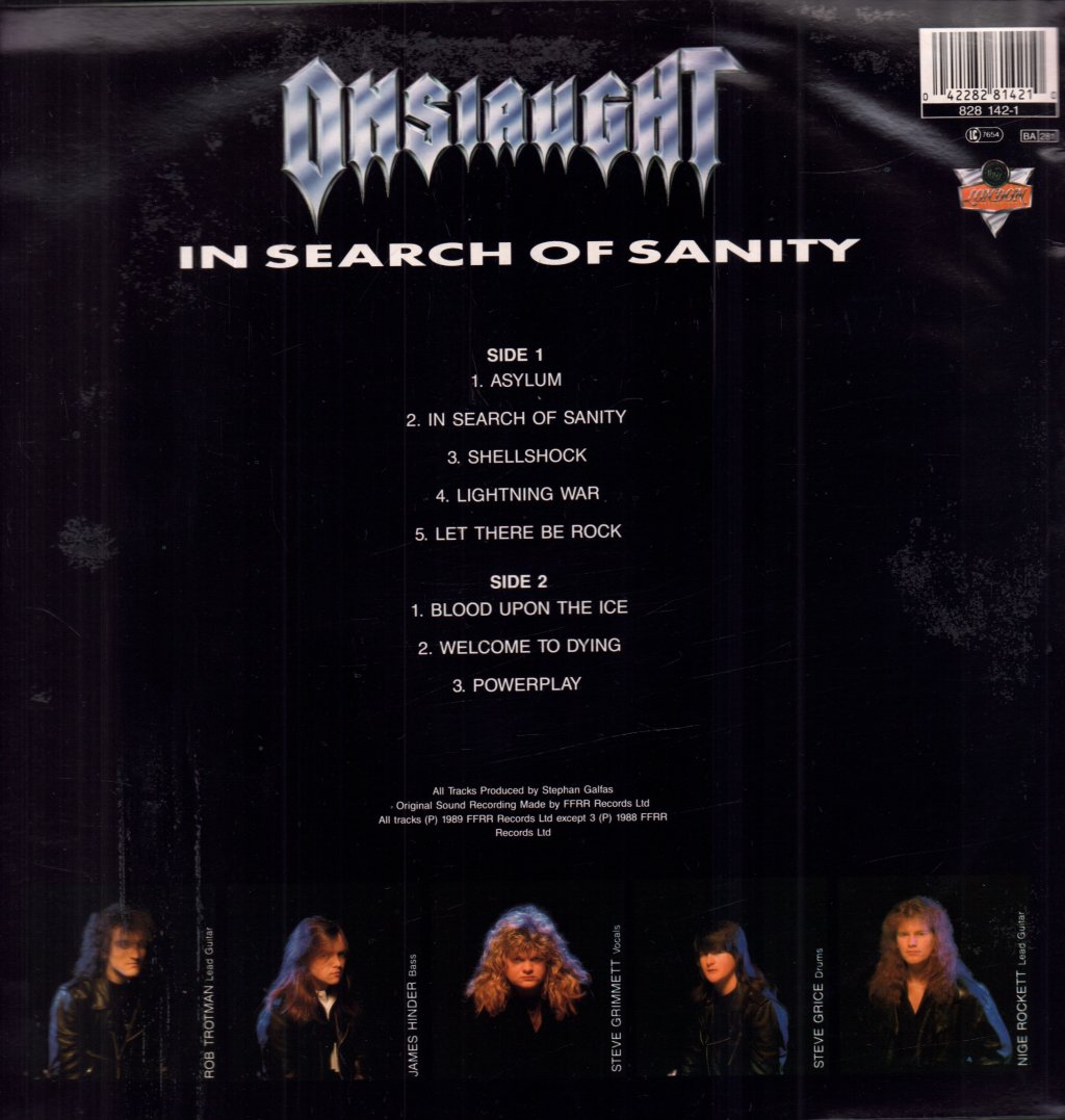Onslaught - In Search Of Sanity - Lp