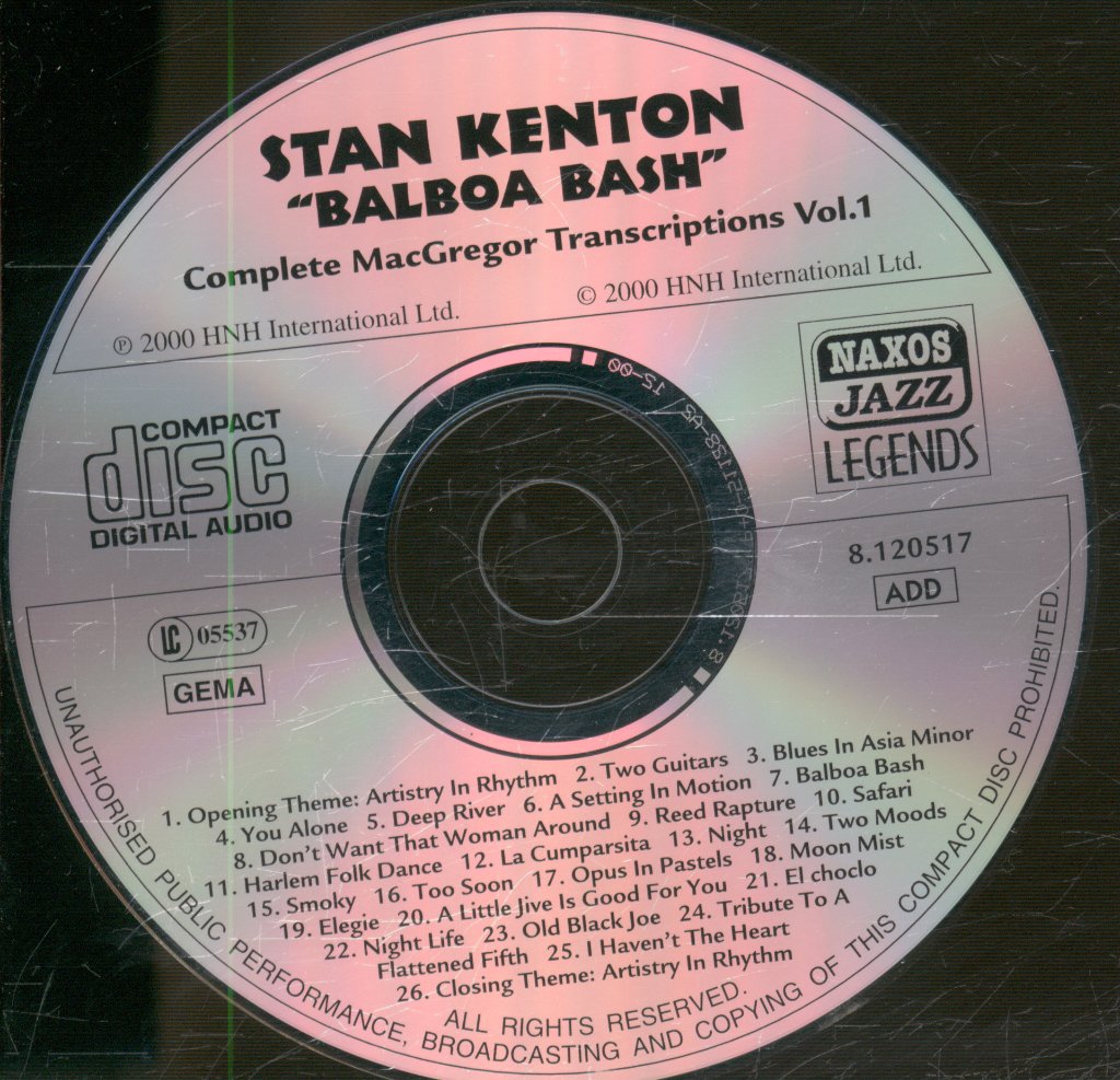 Stan Kenton - Balboa Bash - 1941 - Cd