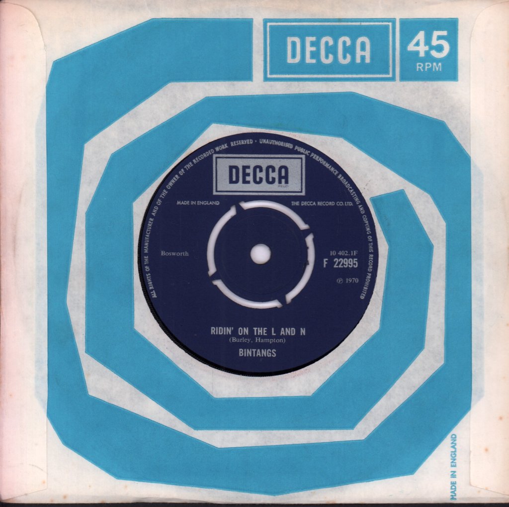Bintangs - Ridin' On The L & N - 7 Inch