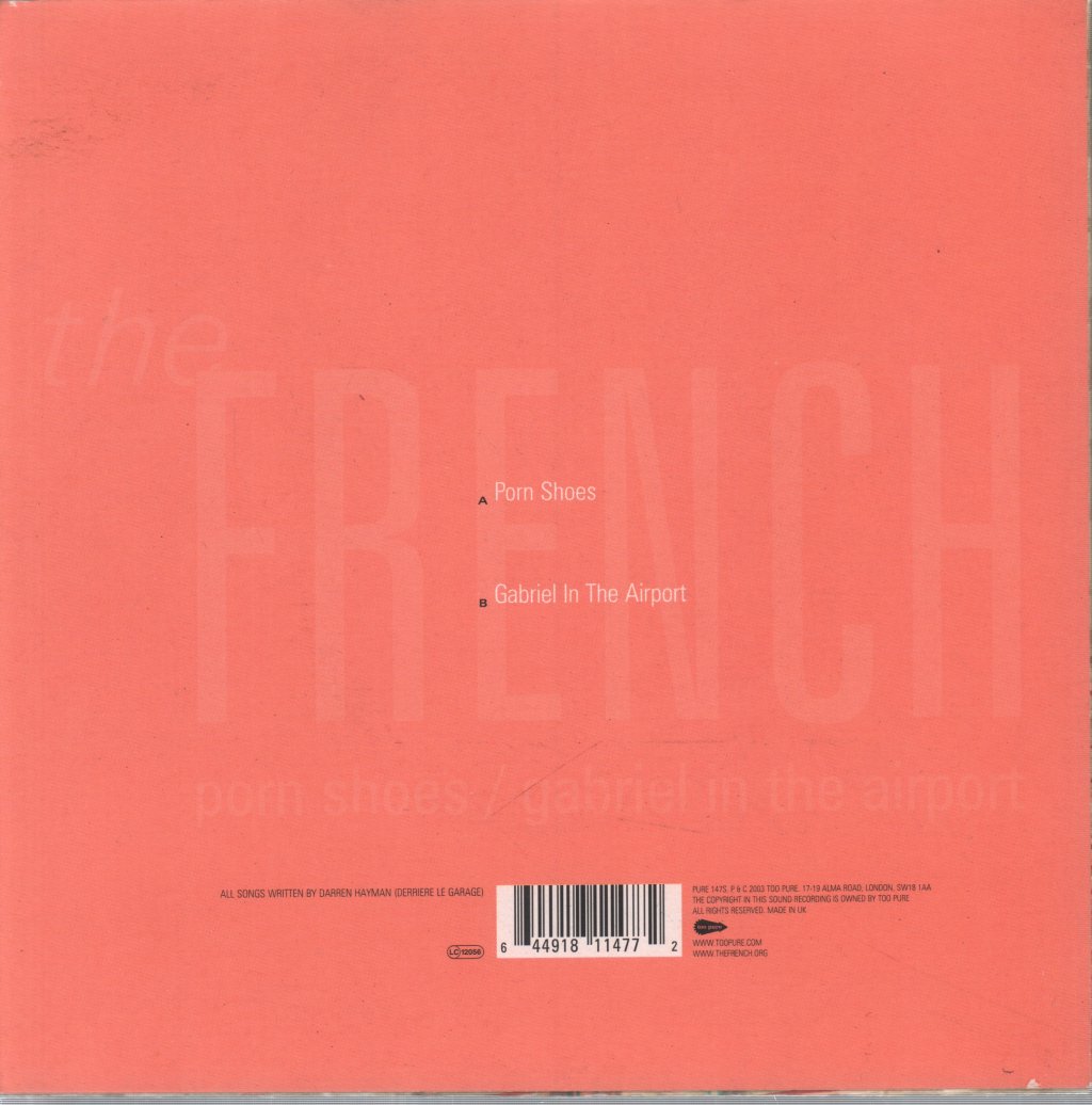 French (Indie Group) - Porn Shoes / Gabriel In The Airport - 7 Inch