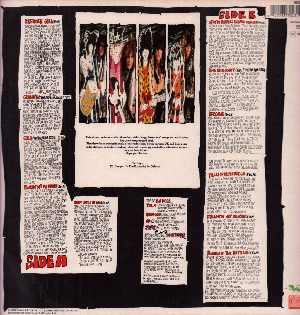 Dogs D'amour - Unauthorised Bootleg - Lp