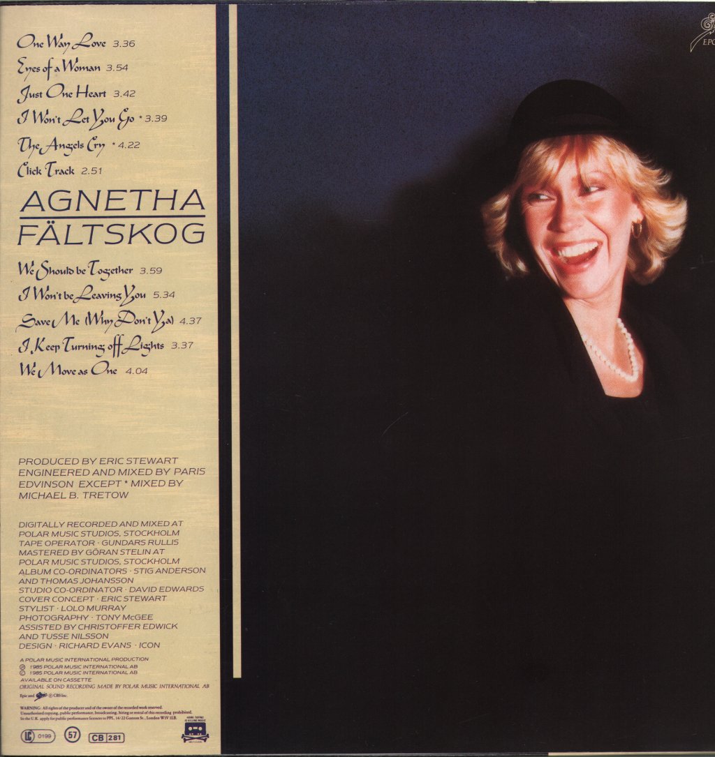 Agnetha Faltskog - Eyes Of A Woman - Lp