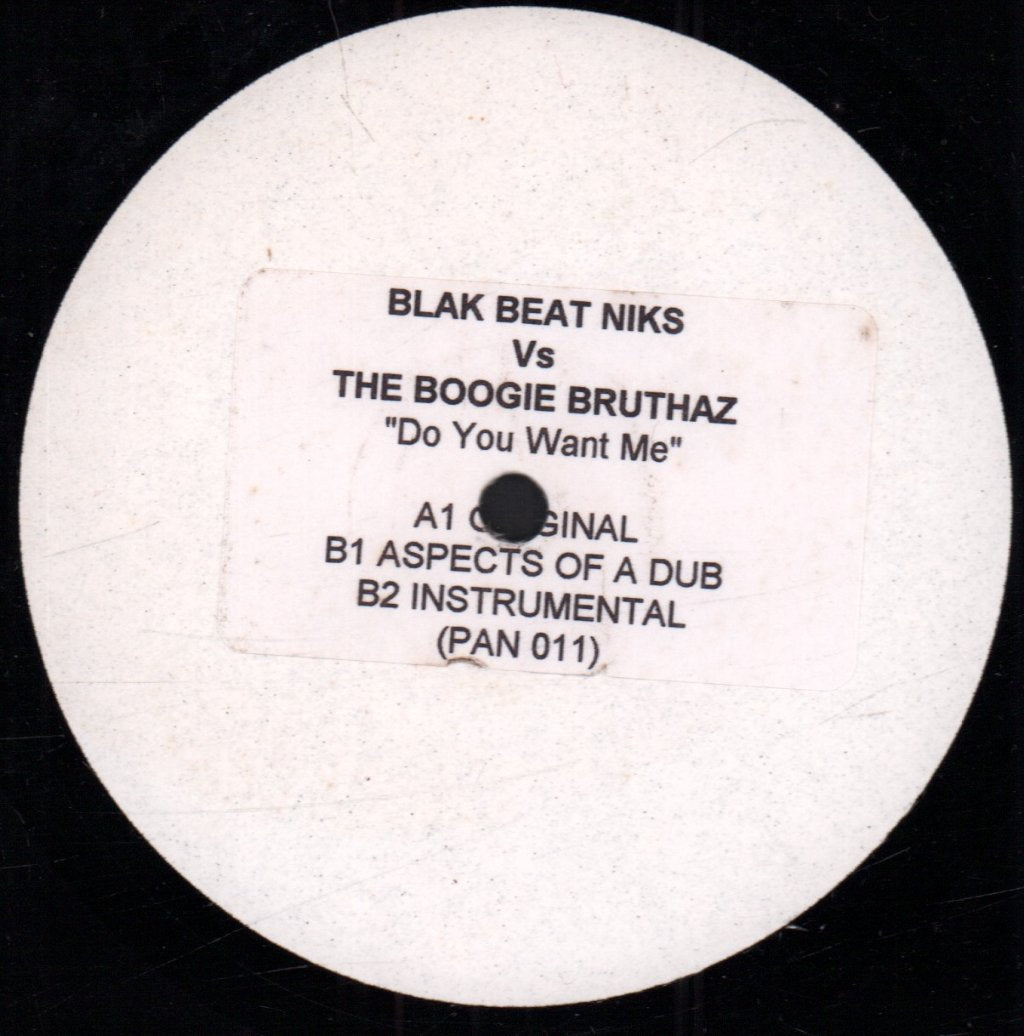 Blak Beat Niks Vs The Boogie Bruthaz - Do You Want Me - 12 Inch