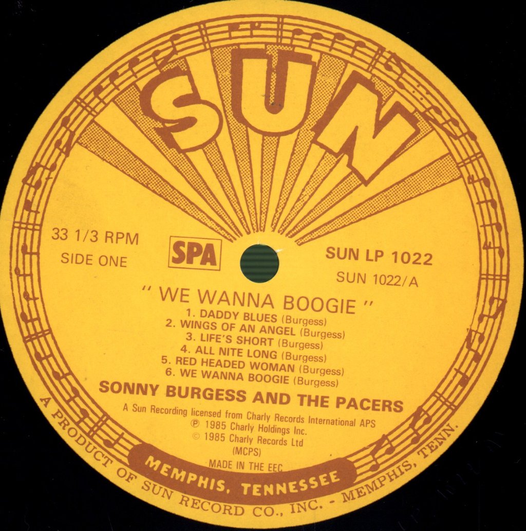 Sonny Burgess & The Pacers - We Wanna Boogie - Lp