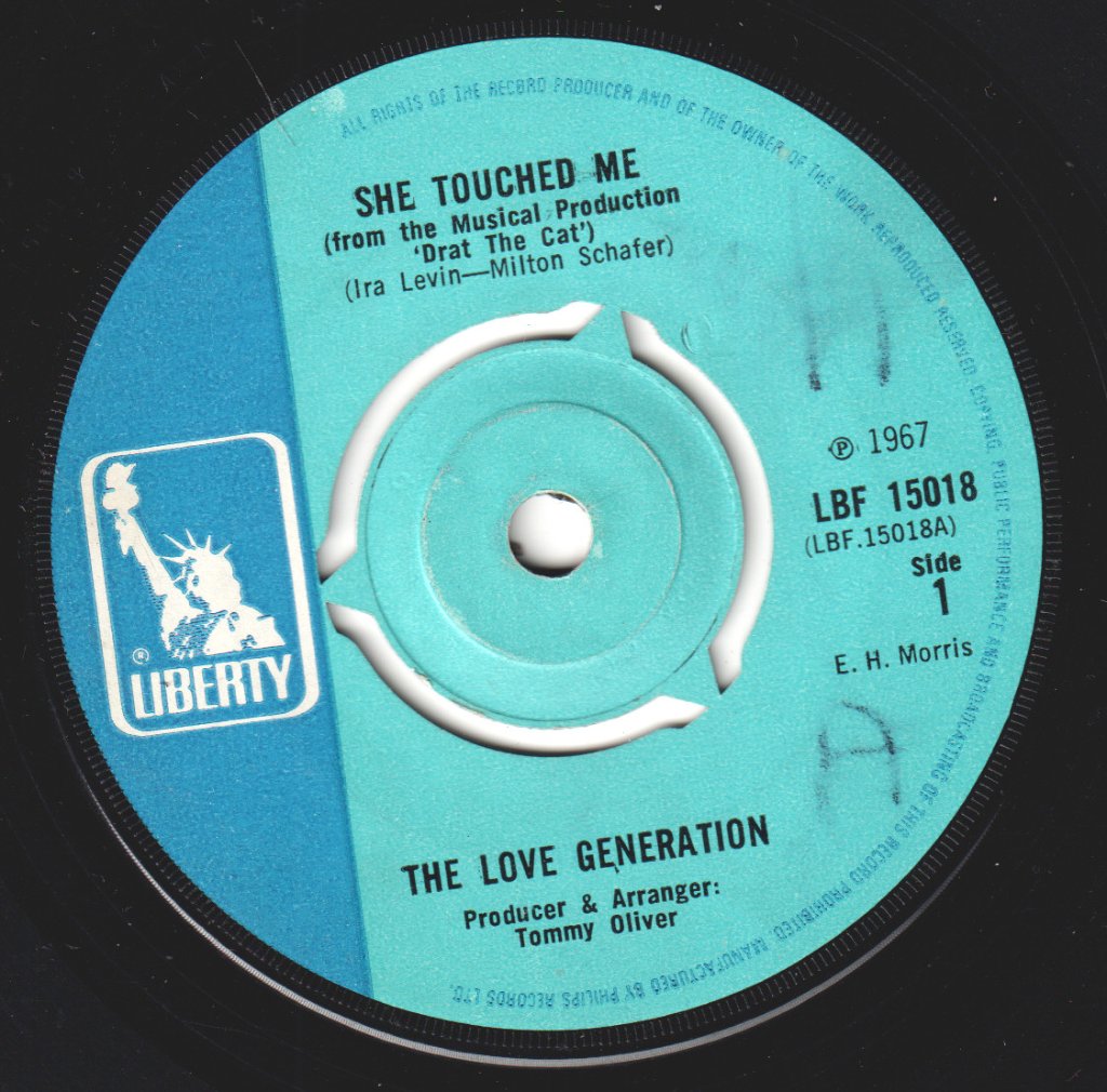 Love Generation - She Touched Me - 7 Inch