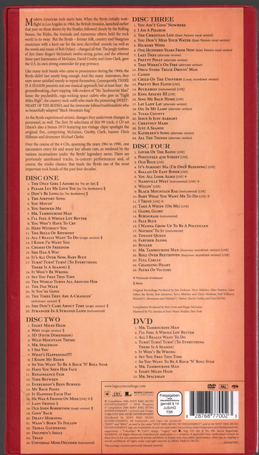 Byrds - There Is A Season - Cd Set