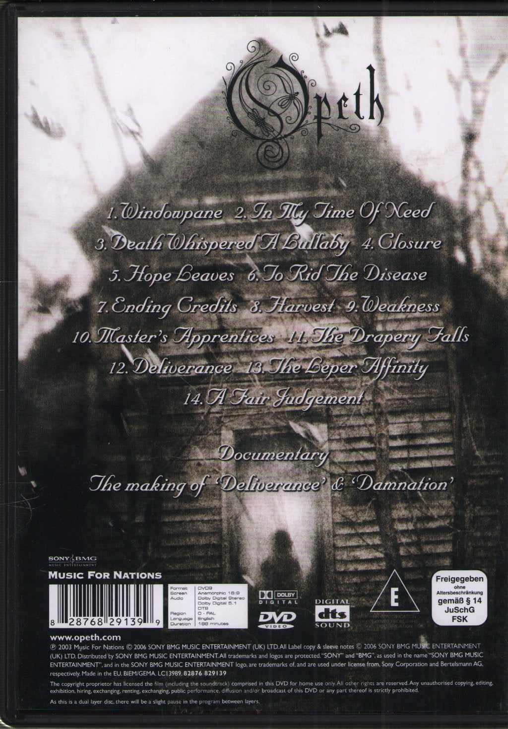 Opeth - Lamentations - Live At Shepherd's Bush Empire 2003 - Dvd