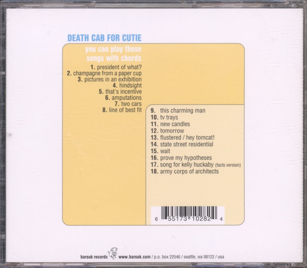 Death Cab For Cutie - You Can Play These Songs With Chords + 10 - Cd