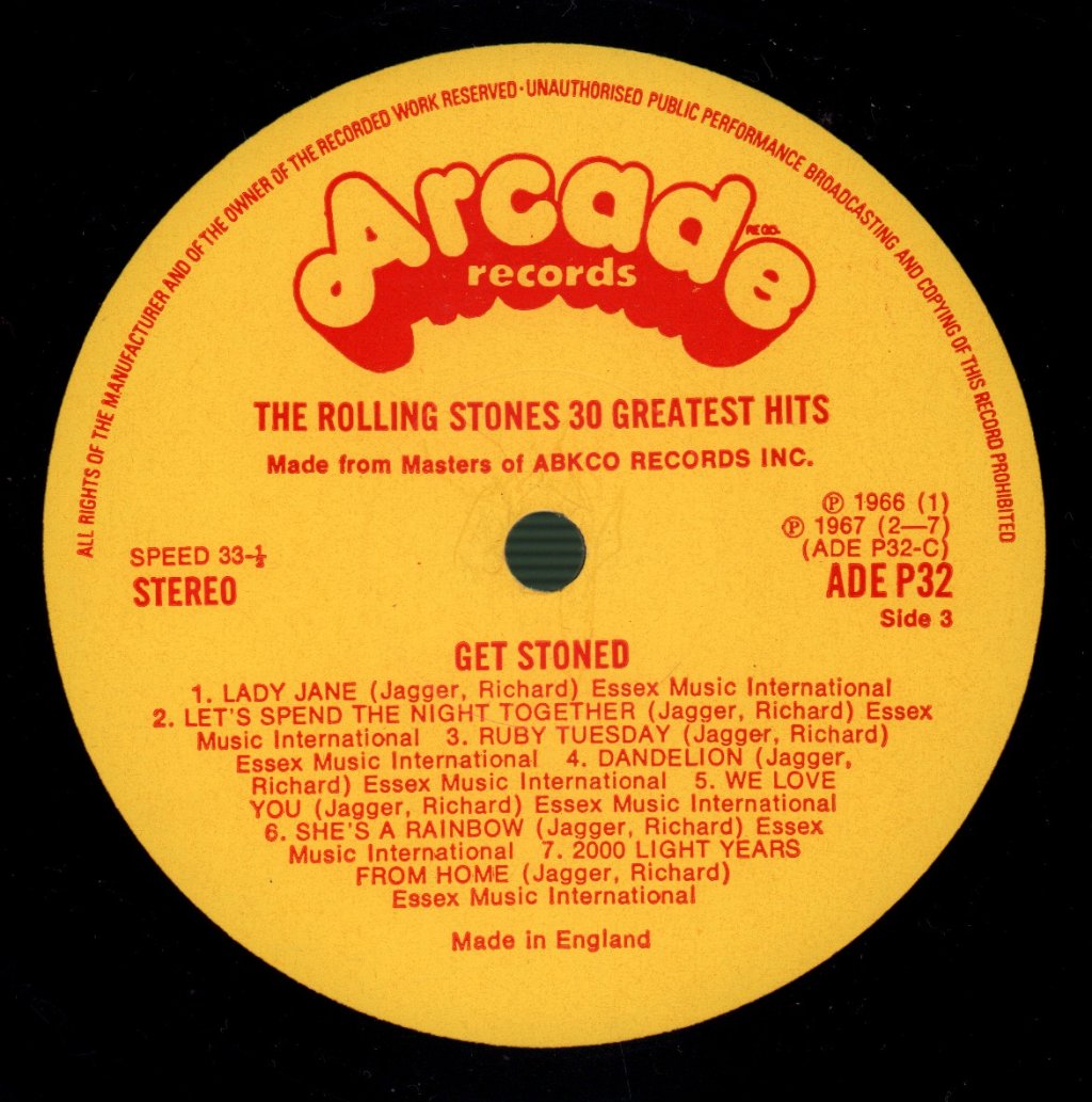 Rolling Stones - Get Stoned - Double Lp