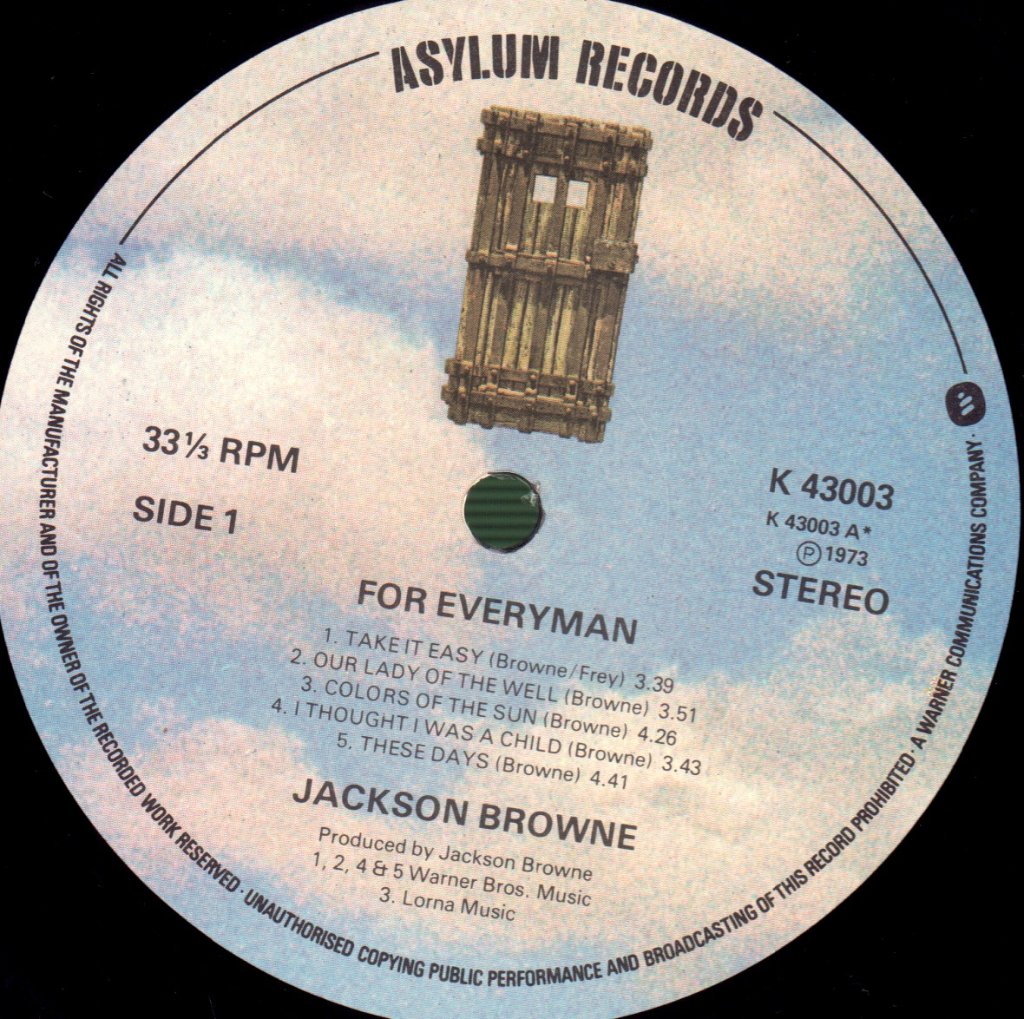 Jackson Browne - For Everyman - Lp